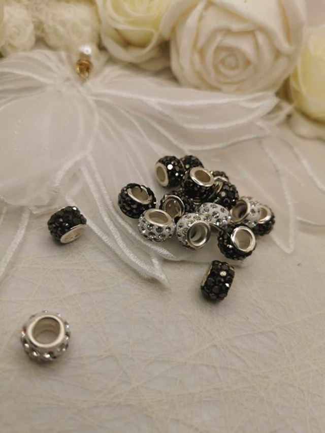Perles  roues strass Style Pandora