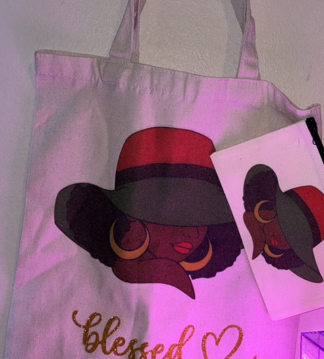 Ensemble sac + pochette « Blessed »