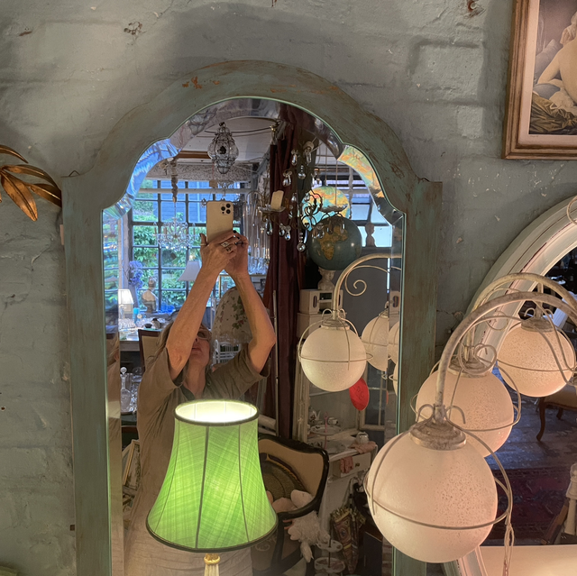 Spiegel Türkis Facettschliff