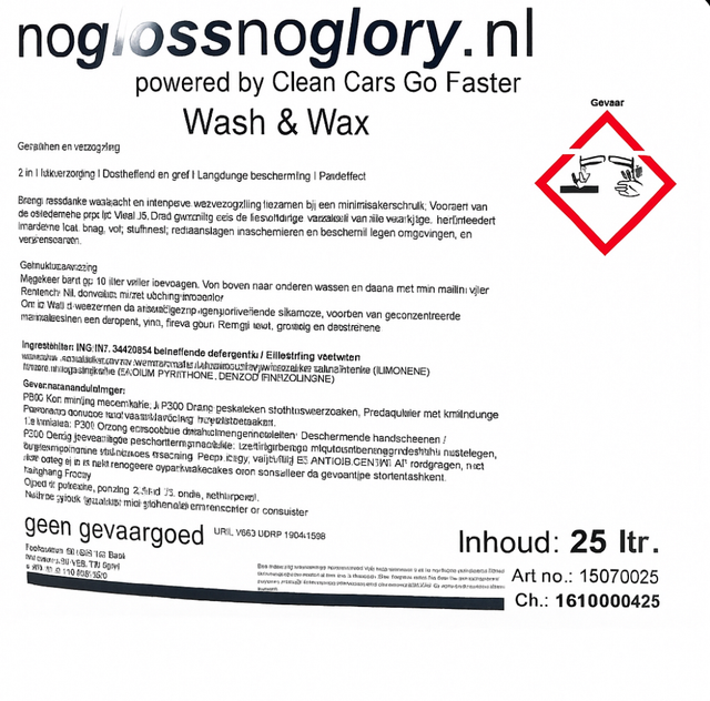 Was en Wax Shampoo 25 liter 