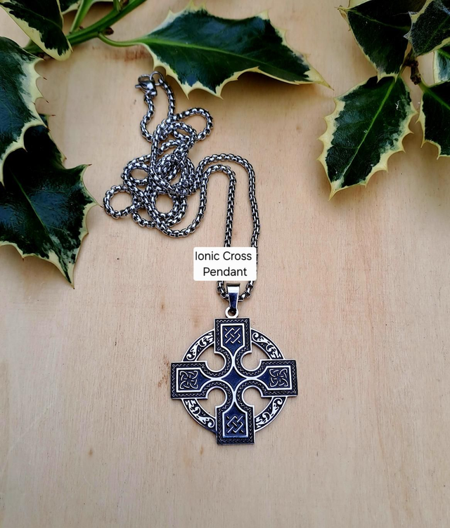 IONIC CROSS PENDANT 