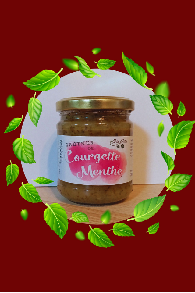 Chutney courgette menthe