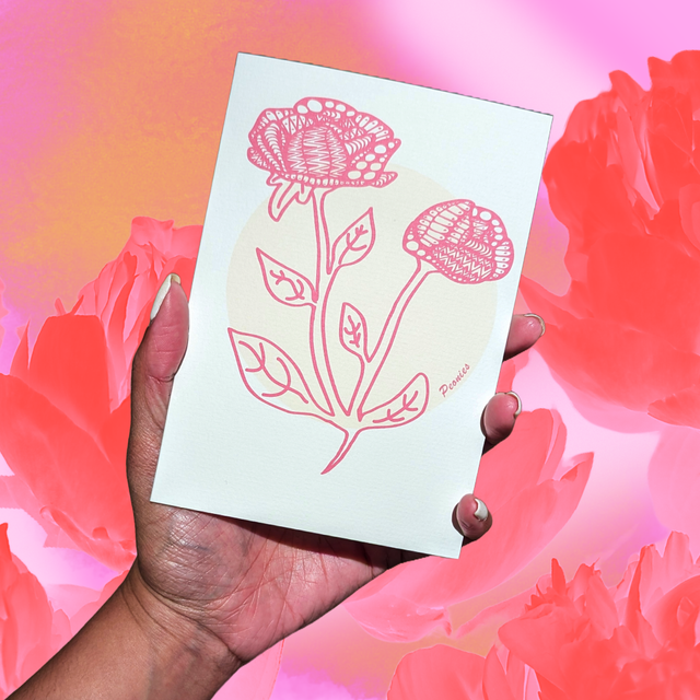 November / Peony - Flower of the month series