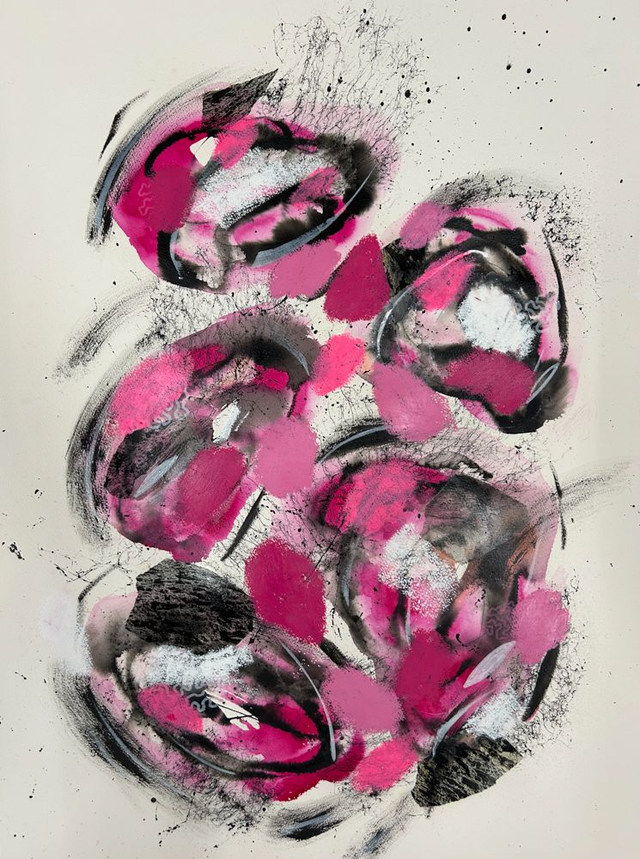 Original mix media on paper 56x76cm Magnani 300g/m