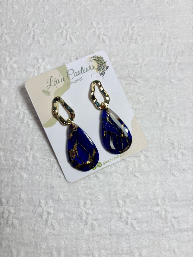 Coloris saphir - Boucles Venise 