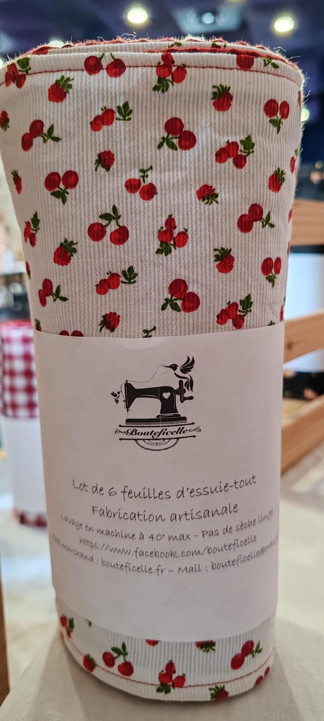 Essuie-tout &quot;FRUITS ROUGES&quot; 🍒