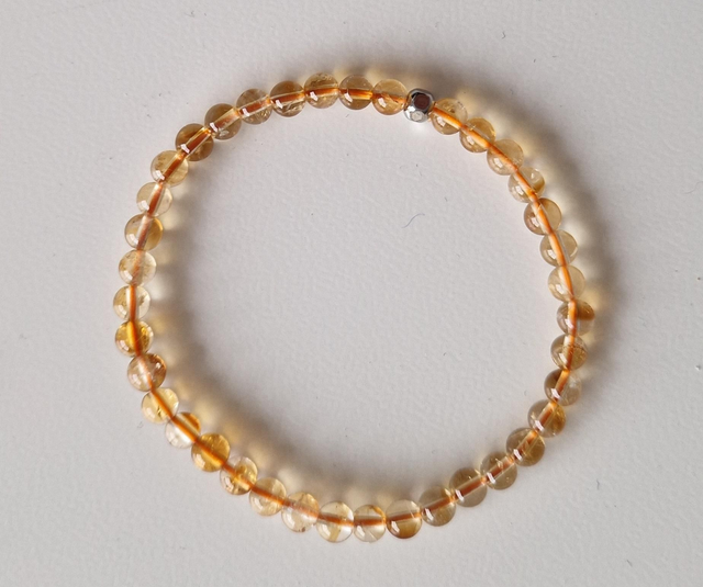 Bracelet CITRINE 4mm