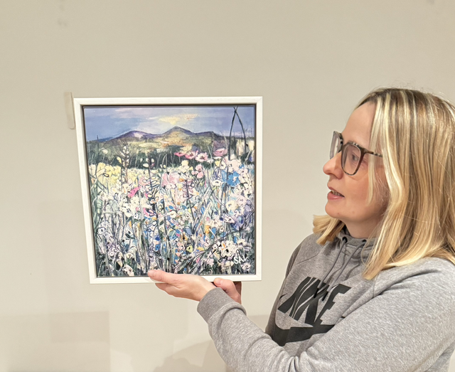 Print- Eildons- Blue Eildons