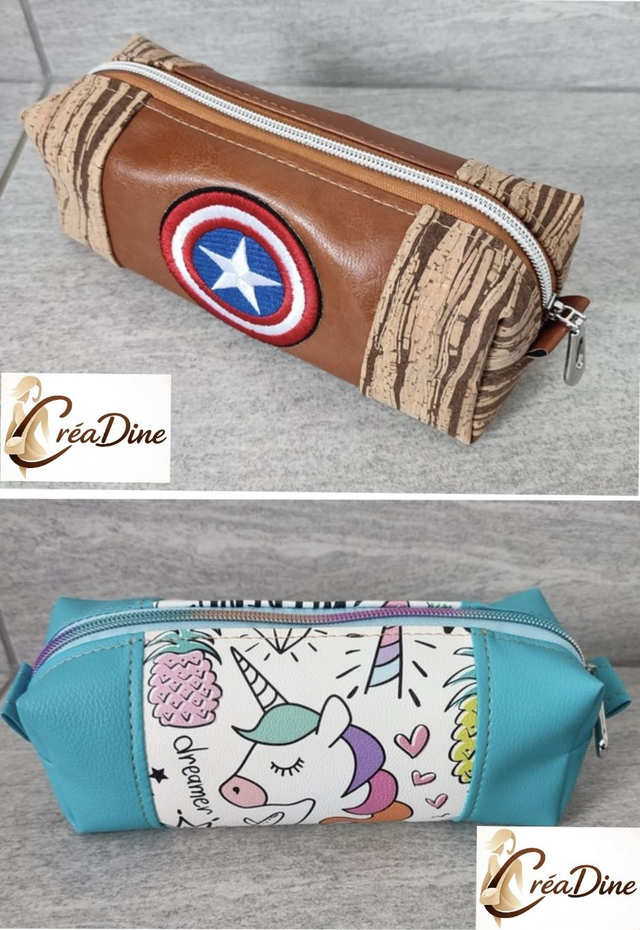 Trousse écolier licorne ou super héros au choix 