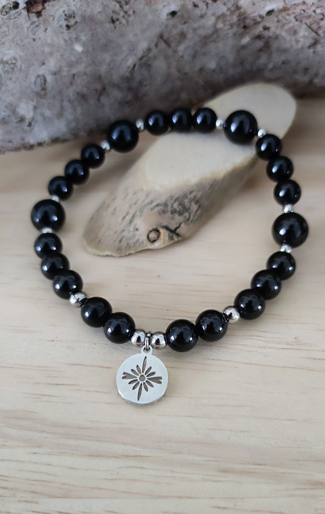 Bracelet Spinelle "Attitude Optimiste et Puissante Protection"