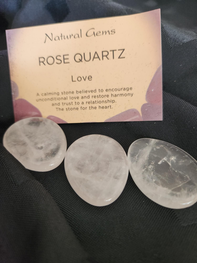 Rose Quartz thumb stone