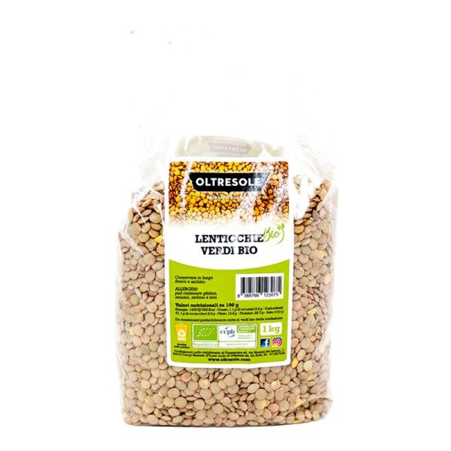 LENTICCHIE VERDI BIO 1Kg OLTR.S