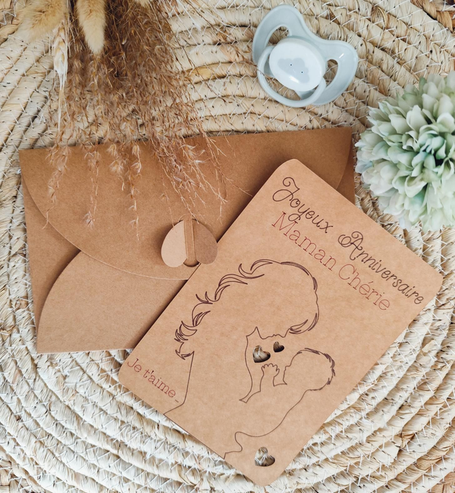 Carte " joyeux anniversaire Maman Chérie"