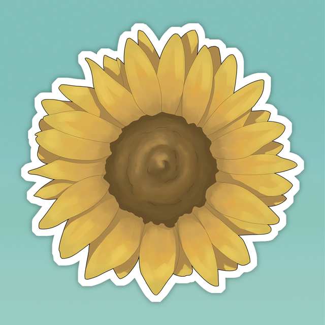 Sunflower Vinyl Sticker
