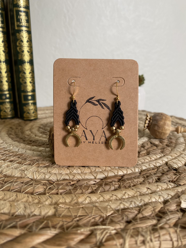 Boucles d’oreilles LOU - LUNE INVERSÉE 