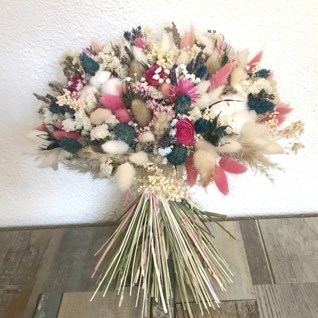 Bouquet tout doux rose éternelle 