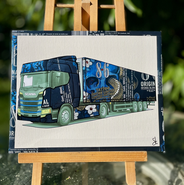 Tableau camion 24x30 cm