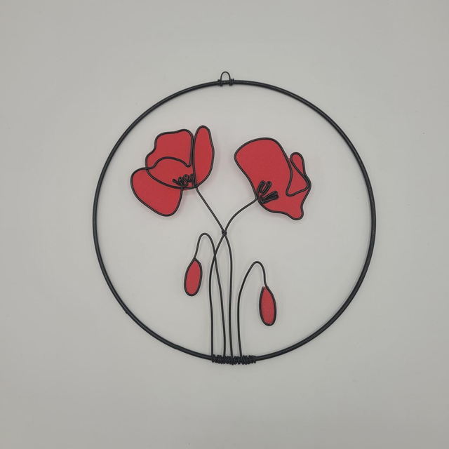 C42 - Cercle 3 coquelicot