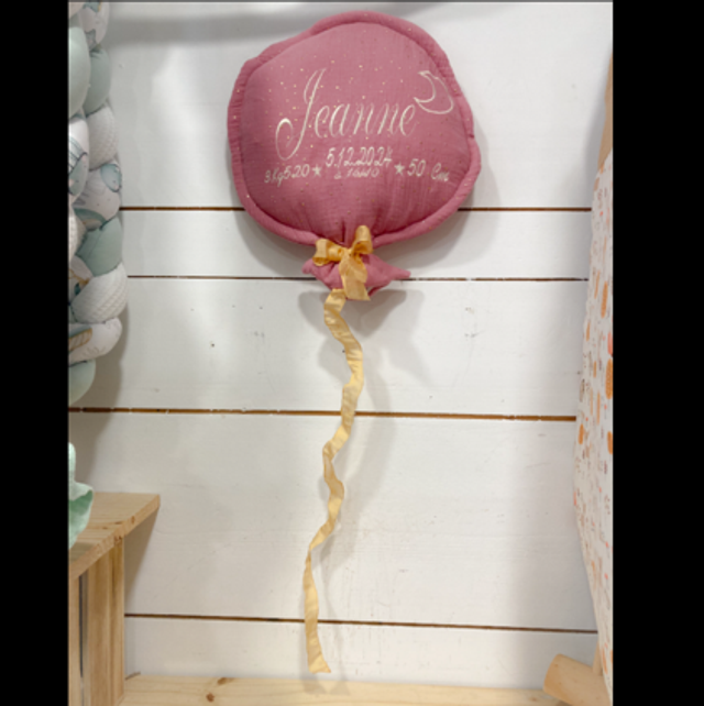 Ballon mural décoratif rose lumineux