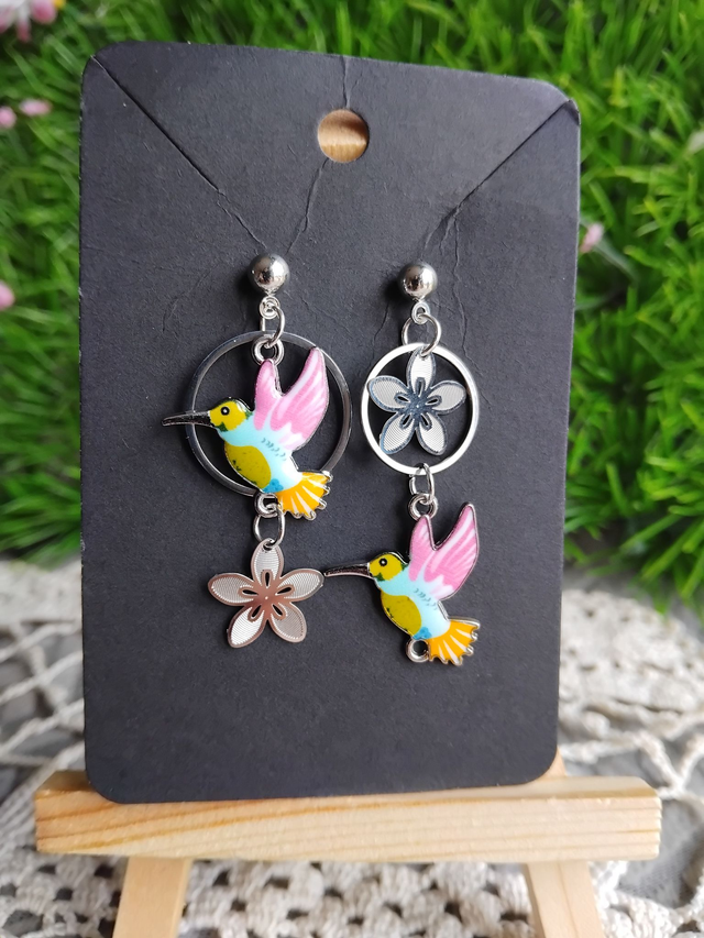 boucles d'oreilles colibris 