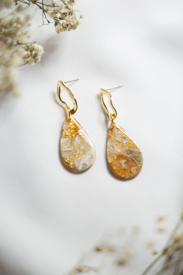 Coloris marron glacé - Boucles Venise