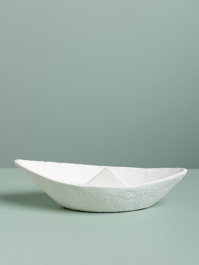 Vide poche bateau blanc