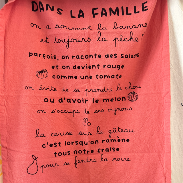 Dans la famille : torchon 