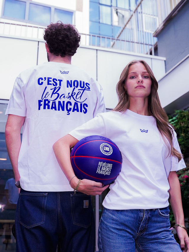 T-shirt LNB -  "C'est nous le basket français"