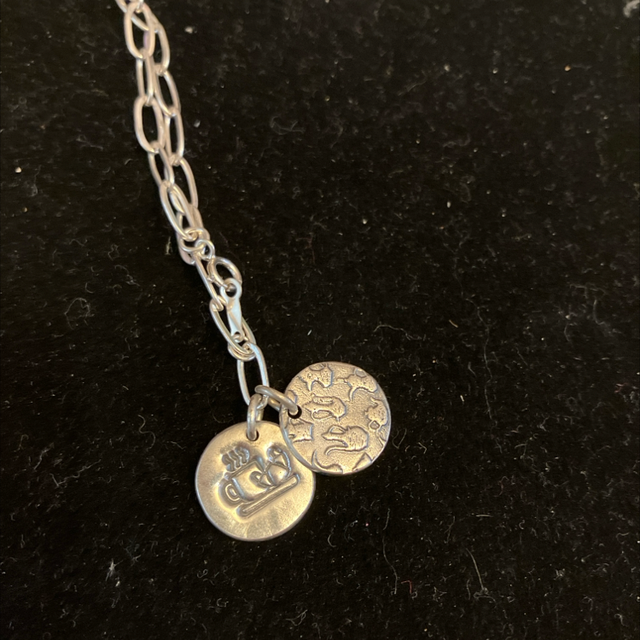 Simple bracelet two charms