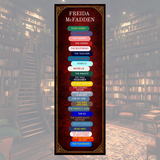 Freida McFadden Stack Bookmark