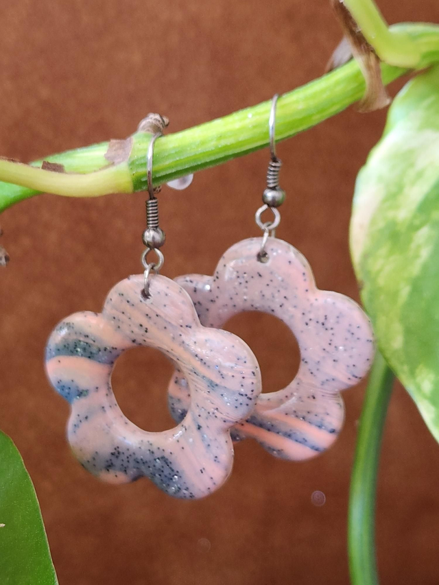 Boucles d'oreilles fleurs 