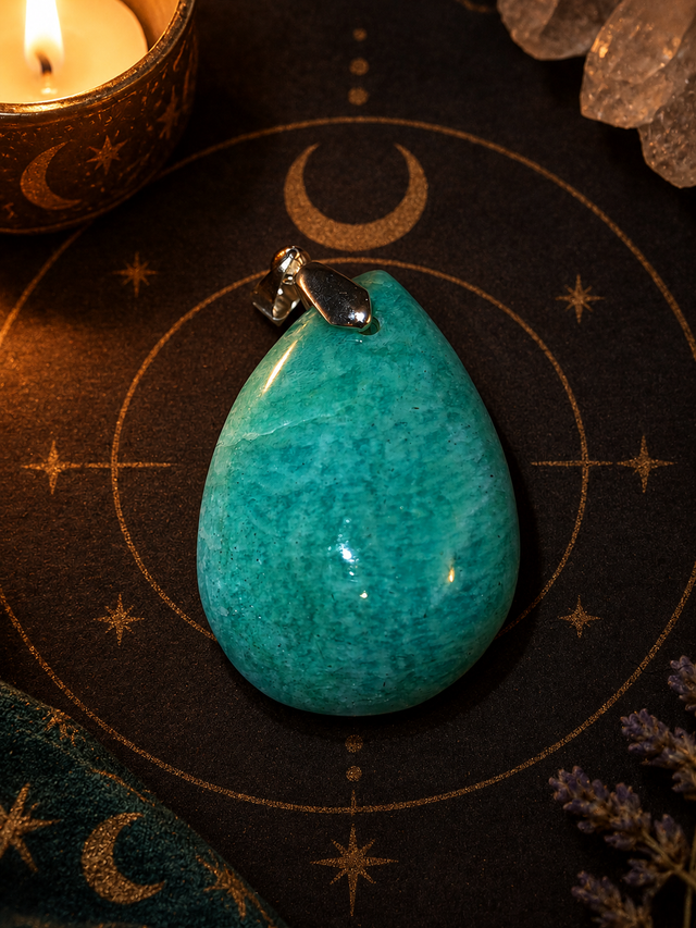 Pendentif amazonite 
