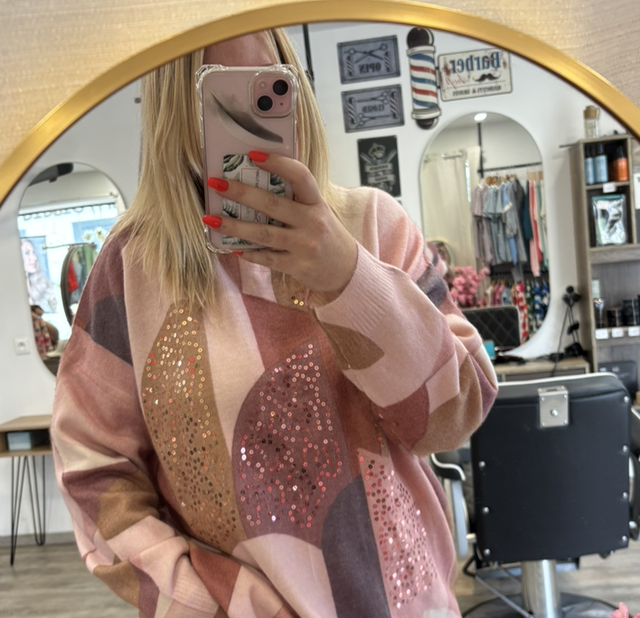 Pull à paillettes 