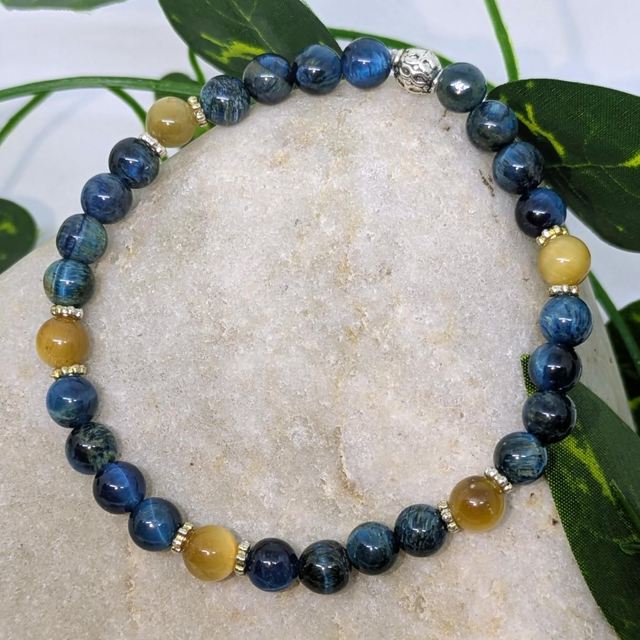 Bracelet &quot;Œil de tigre&quot; 6mm BR-061