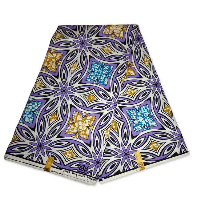 WAX Eclaboussures Violet Blanc /50cm