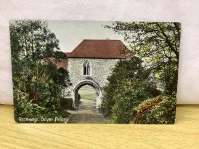 Gateway, Dover Priory, Kent, Kromo Series Vintage  Postcard. Our Ref  No. R313 £2.50