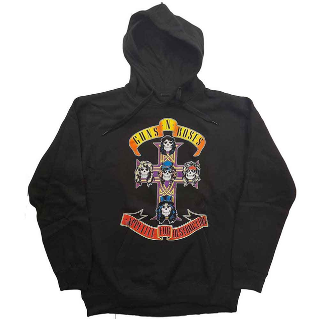 GUNS N' ROSES UNISEX PULLOVER HOODIE: APPETITE FOR DESTRUCTION