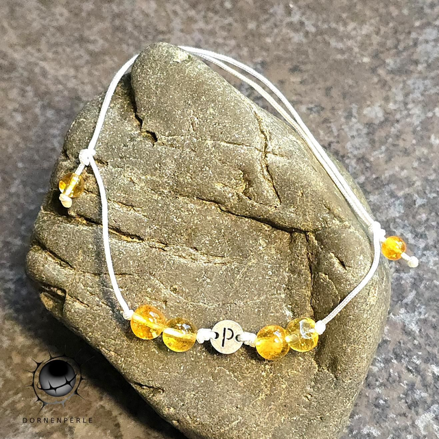 Initialen Armband "P" Citrin