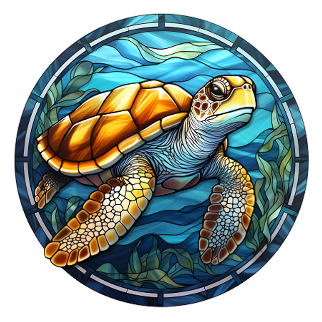 Mandala Turtle Coaster