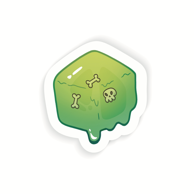 Gelatinous Cube sticker