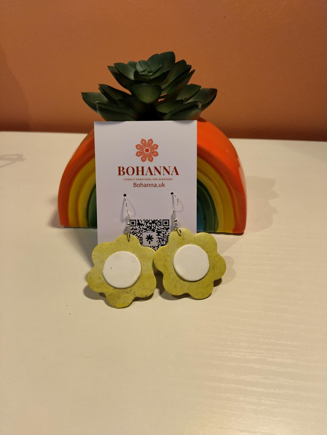 Lemon Drop Flower Earrings