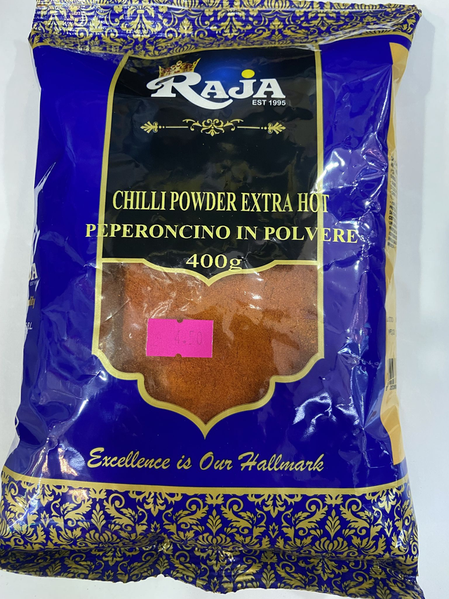 CHILLI POWDER EXTRA HOT 400g - RAJA