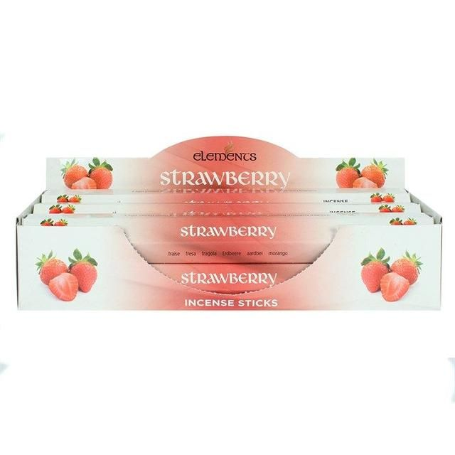 Elements Strawberry Incense Sticks Box Of 20