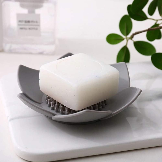 Silicone flower soap dish
