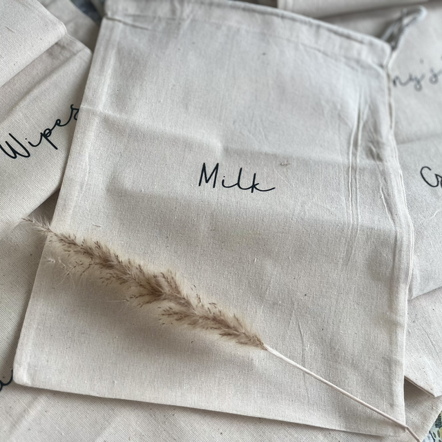 X1 cotton organiser bag (medium) 