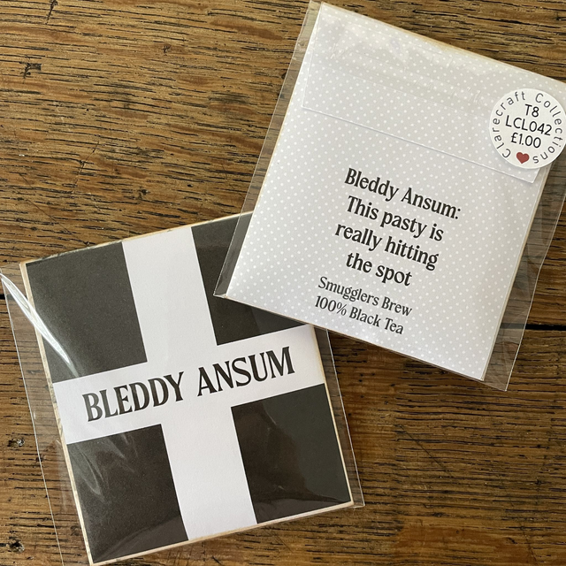 Cornish Tea Bag &amp; Envelope/Sleeve