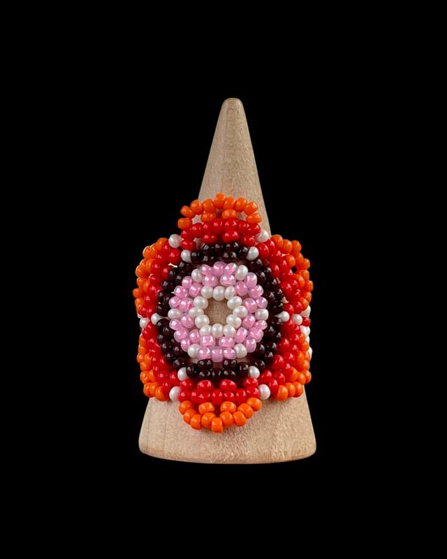 Bague Kiki Vanille Chocolat Orange