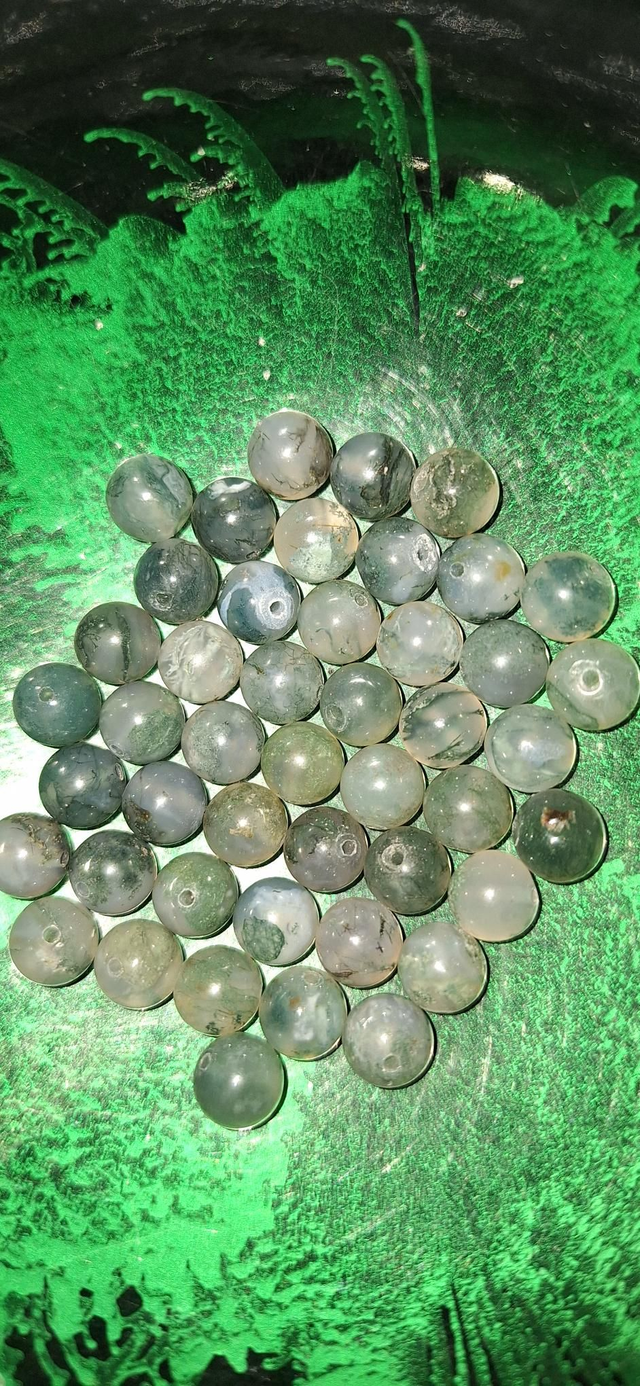 Moss agate 8mm