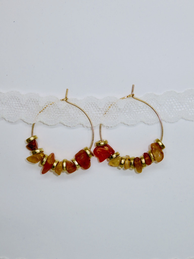 Créole en Cornaline