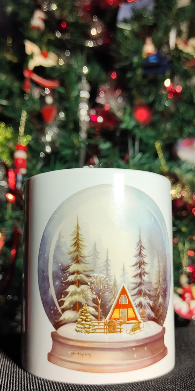 Tasse Noël &quot;Chalet&quot; - PrintbyHenry